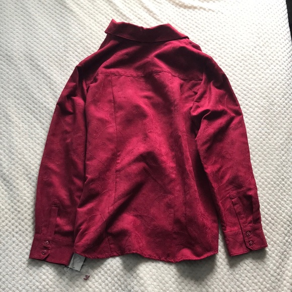 Croft&Barrow rumba red modern zone button down shirt Size Small Brand New SWT - Picture 2 of 9